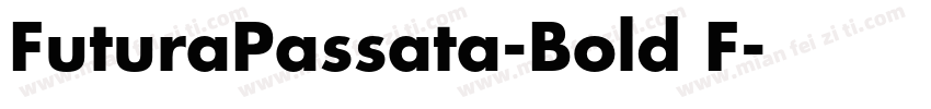 FuturaPassata-Bold F字体转换